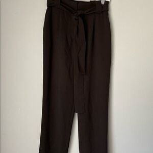H&M women’s straight leg black belted pants/ size 26/ casual/classic/